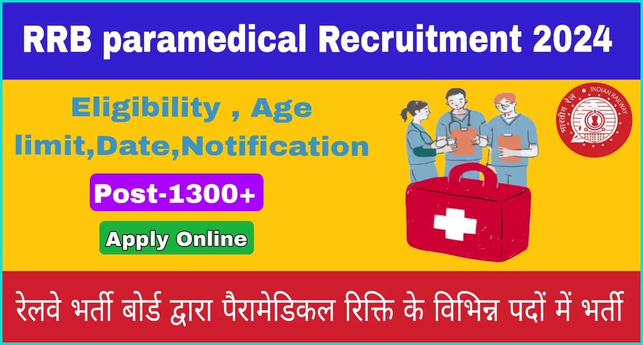 RRB Paramedical Recruitment 2024