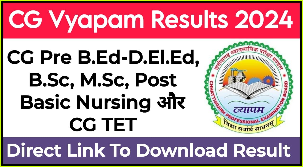 CG Vyapam Result 2024