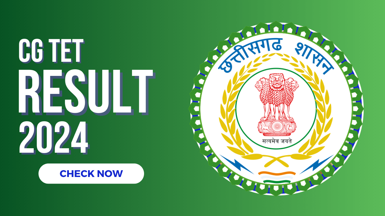CG TET Result 2024