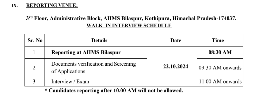 AIIMS Bilaspur Recruitment 2024 एम्स बिलासपुर में 164 पदों की भर्ती जल्द आवेदन करे 3 Screenshot 2024 10 15 005404