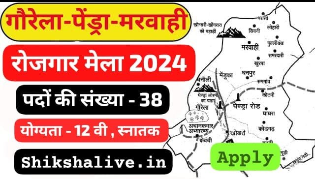 GPM Rojgar Mela Bharti 2024 गौरेला पेंड्रा मरवाही में 12 वी पास युवाओ के लिए 38 पदों हेतु आवेदन आमंत्रित Apply now 9 GPM Rojgar Mela Bharti 2024