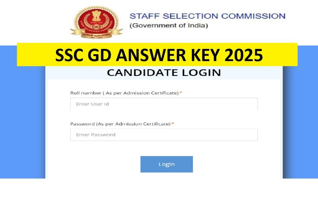 SSC GD Final Answer Key 2025
